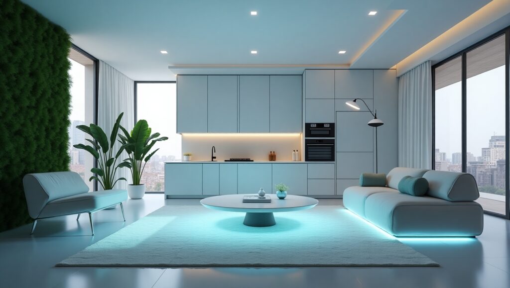 Tendências de decoração futurista