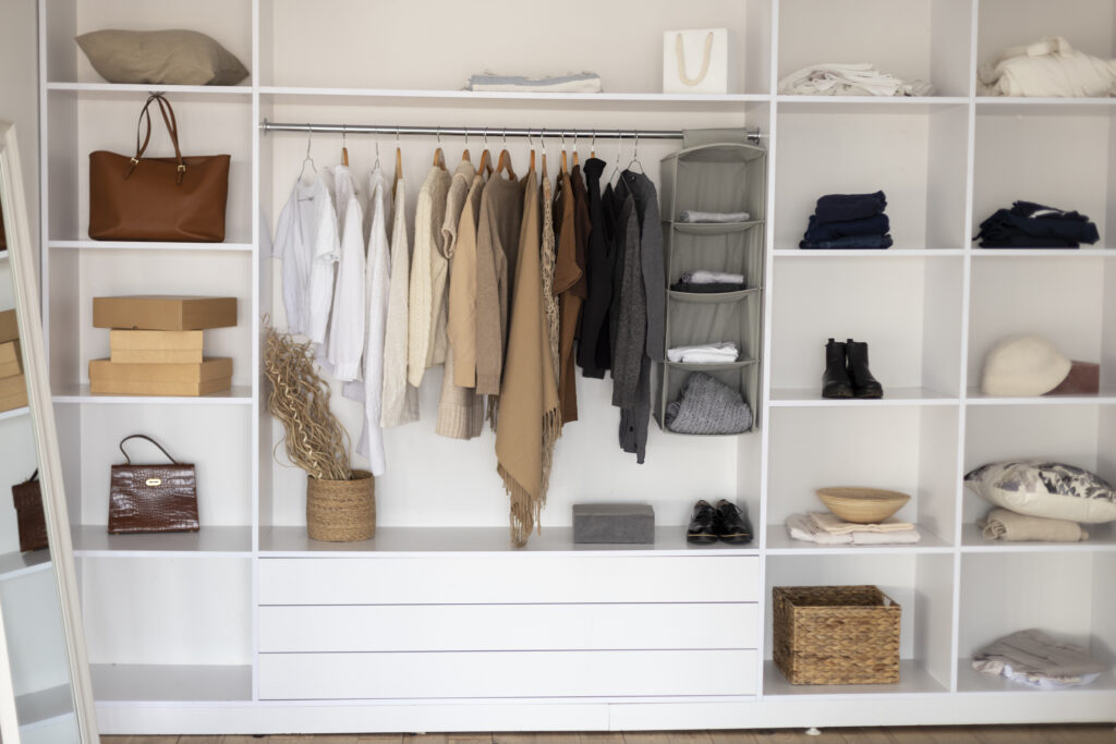 Organização de armários e closets