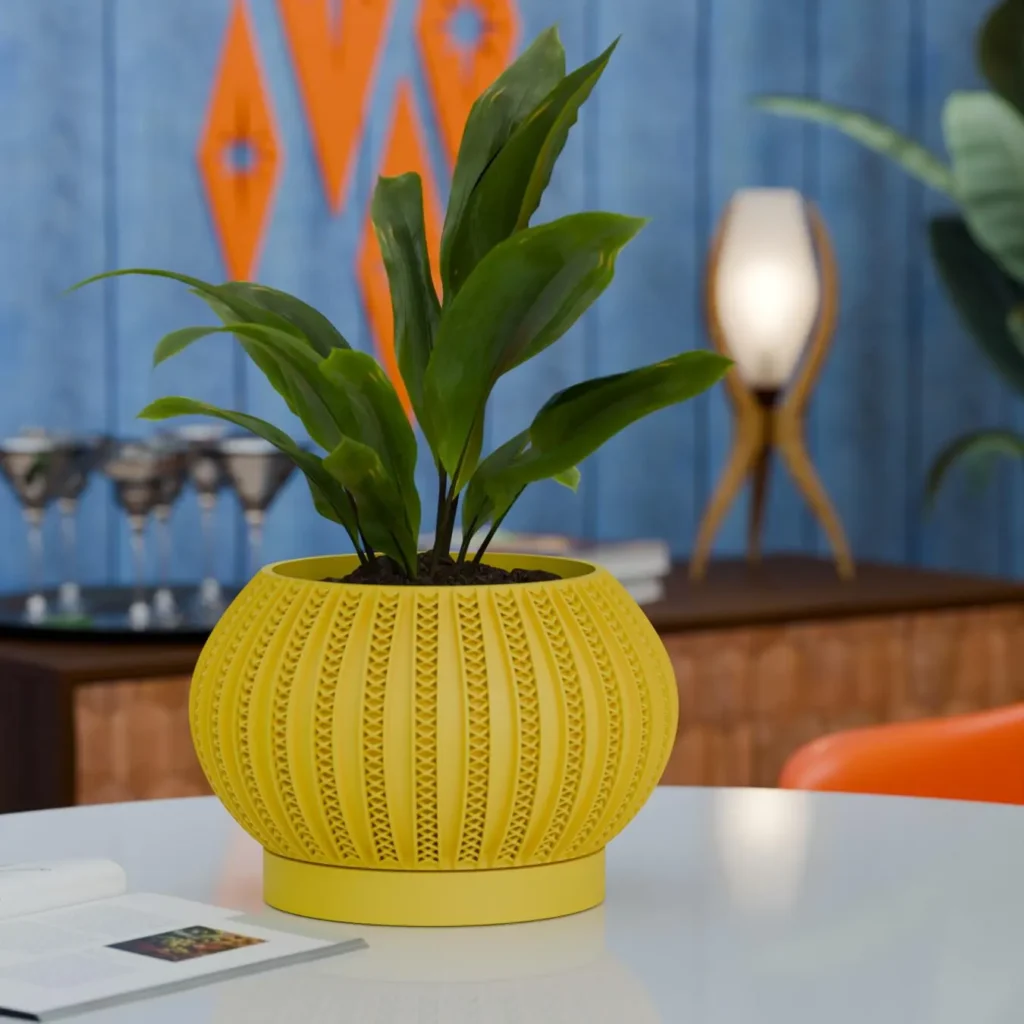 jardinagem estilo mid-century