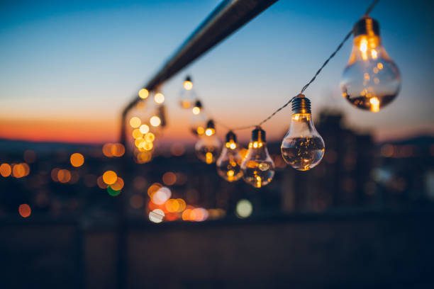 Decoração sustentável de jardins com iluminação solar