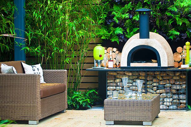espaço gourmet no jardim